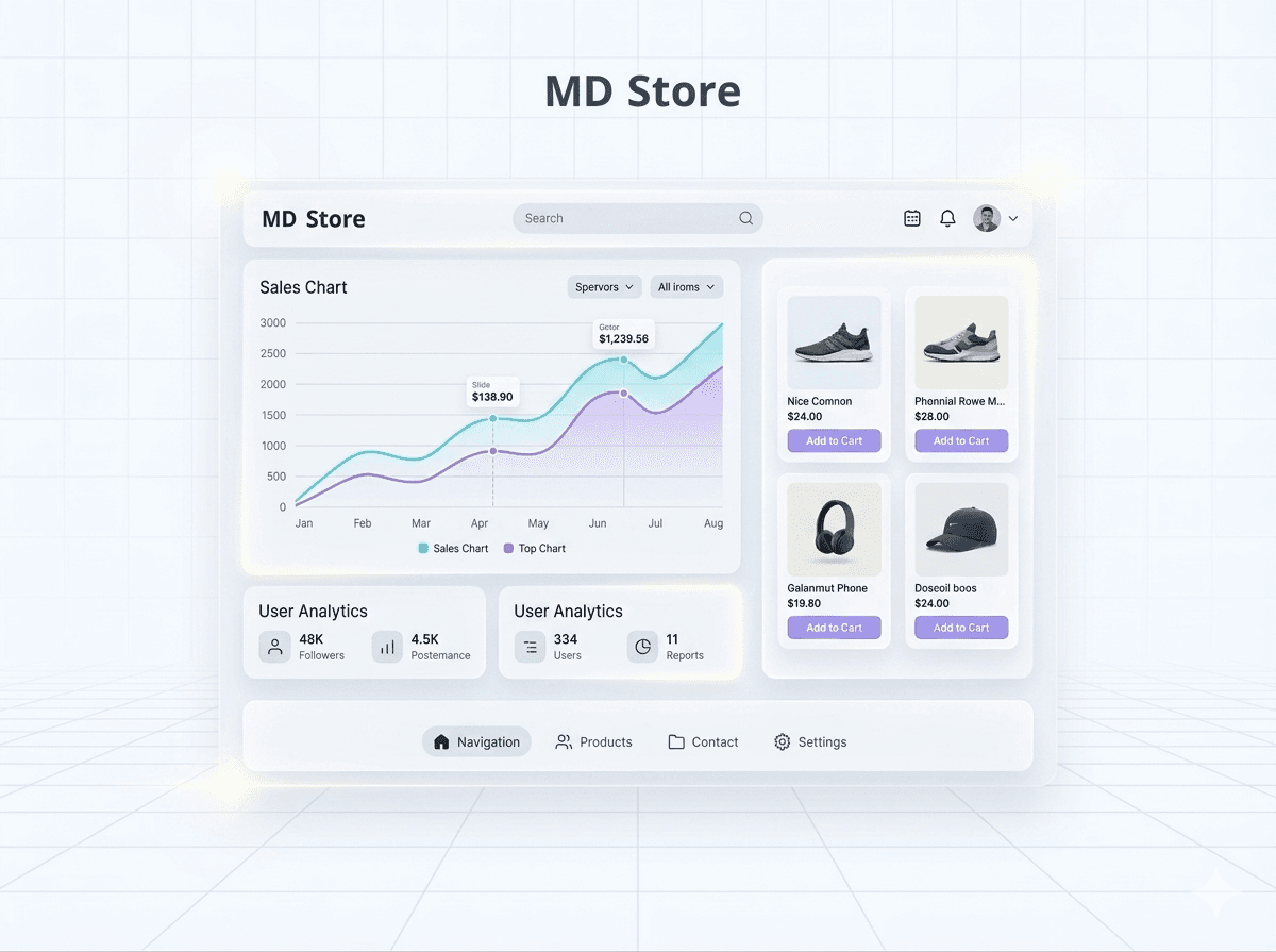 MdStore Light Dashboard